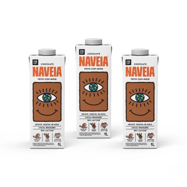 Imagem de Kit 3x Bebida Vegetal Naveia Chocolate 1L