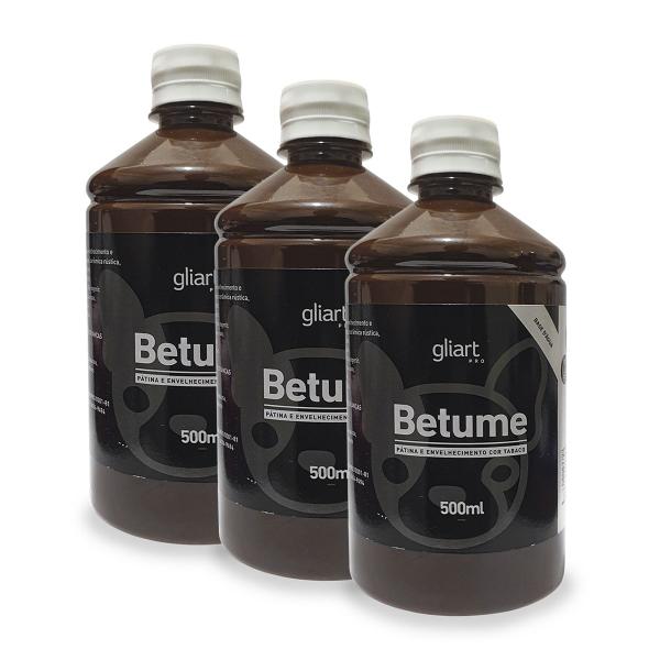 Imagem de Kit 3x Betume Tabaco 500ml Gliart