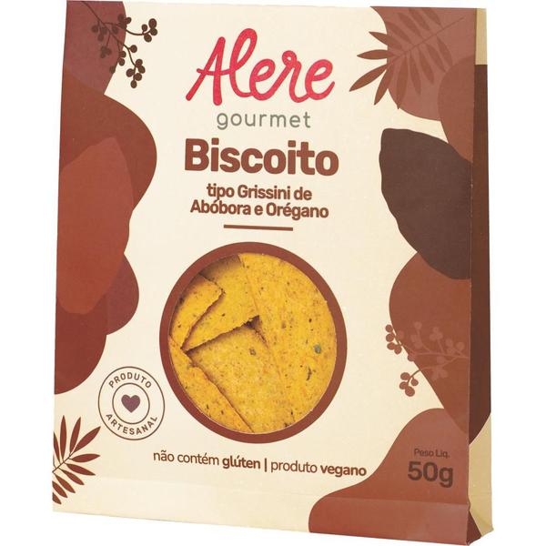 Imagem de Kit 3X: Biscoito Grissini Abóbora/Orégano S/Glúten Alere 50g