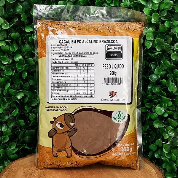 Kit 3X: Cacau em Pó Alcalino Tainá Alimentos 200g Imagem de Kit 3X: Cacau em Pó Alcalino Tainá Alimentos 200g