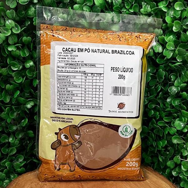 Kit 3X: Cacau Em Pó Tainá Alimentos 200G Imagem de Kit 3X: Cacau Em Pó Tainá Alimentos 200G