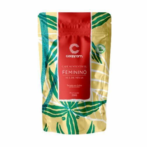 Kit 3X: Café Feminino Sustentável Em Grãos Coopfam 250G Imagem de Kit 3X: Café Feminino Sustentável Em Grãos Coopfam 250G