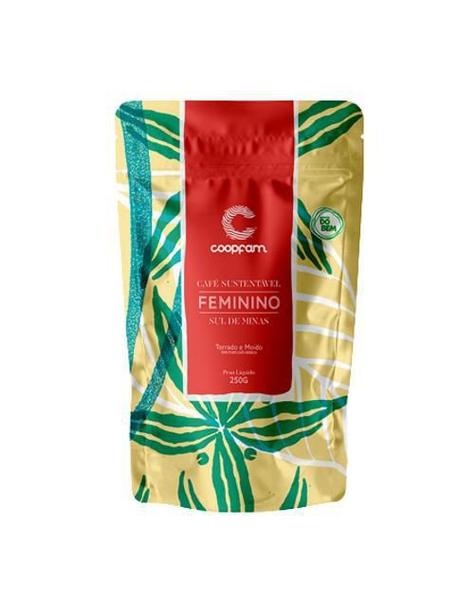Kit 3X: Café Feminino Sustentável Moído Coopfam 250G Imagem de Kit 3X: Café Feminino Sustentável Moído Coopfam 250G
