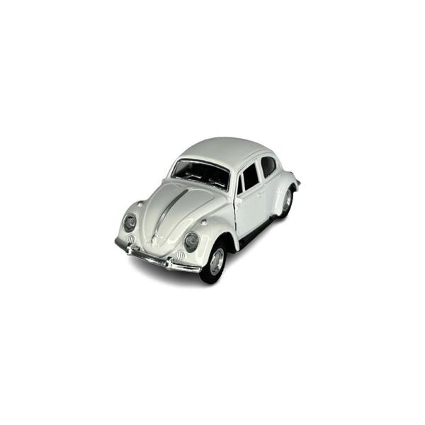 Imagem de Kit 3x Carrinho de Coleção Fusca Branco - AP TOYS