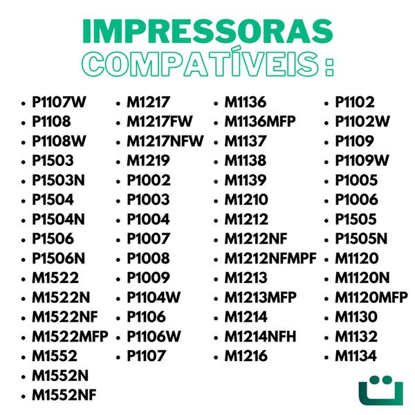 Kit 3x Cartucho Toner P/ Impressora Laser Pro M1132 Mfp - SUPLI Imagem de Kit 3x Cartucho Toner P/ Impressora Laser Pro M1132 Mfp