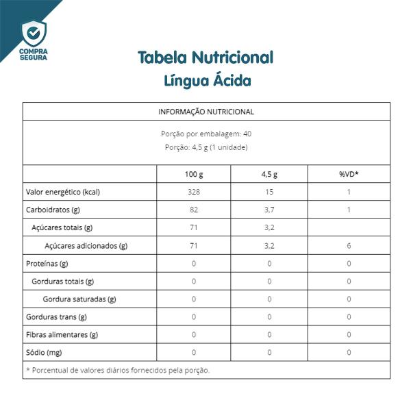 Imagem de Kit 3x Chiclete Plutonita Língua Ácida Arcor Display C/40 Un Doce Refrescante