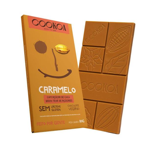 Kit 3X: Chocolate Caramelo Vegano Cookoa 80G Imagem de Kit 3X: Chocolate Caramelo Vegano Cookoa 80G