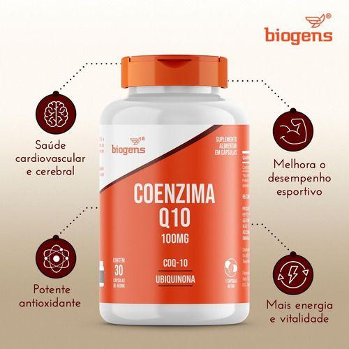 Imagem de Kit 3x Coenzima Q10 100mg, 30cps, Coq-10, Ubiquinona Biogens