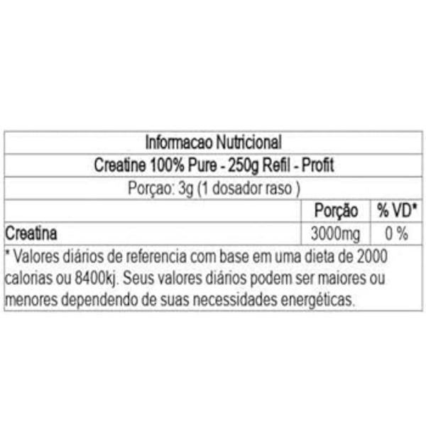 Imagem de Kit 3x Creatina Pura Creatine 100% Pure 250g - Profit