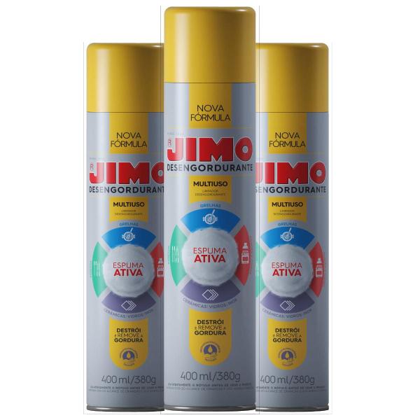 Imagem de Kit 3x Desengordurante Jimo Multiuso 400ml