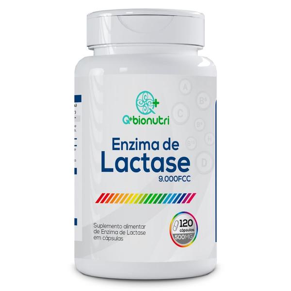 Imagem de Kit 3x Enzima Lactase Fcc Quebra Lactose 120caps - Qbionutri