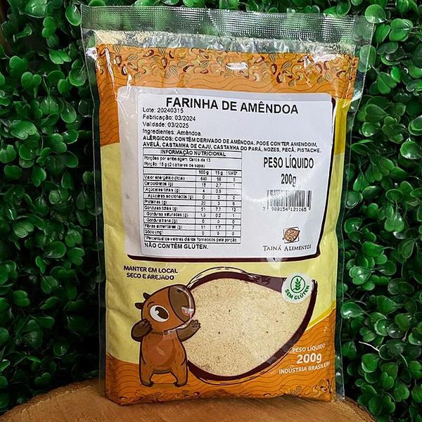 Kit 3X: Farinha De Amêndoa Tainá Alimentos 200G Imagem de Kit 3X: Farinha De Amêndoa Tainá Alimentos 200G