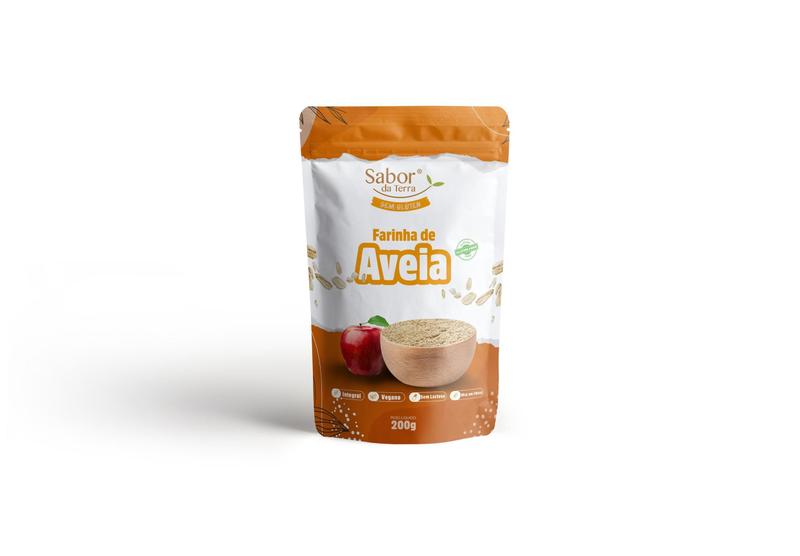 Imagem de Kit 3X: Farinha De Aveia Sem Glúten Sabor Da Terra 200G