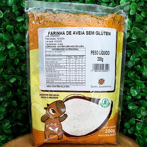 Imagem de Kit 3X: Farinha De Aveia Sem Glúten Tainá Alimentos 200G