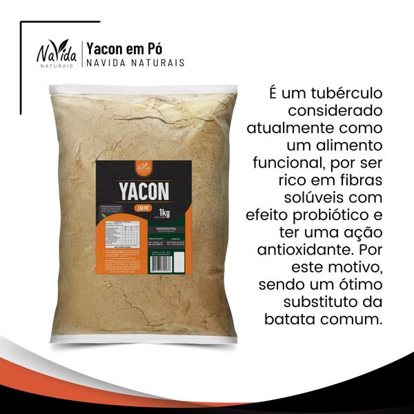 Imagem de Kit 3x Farinha de Batata Yakon 1kg Navida