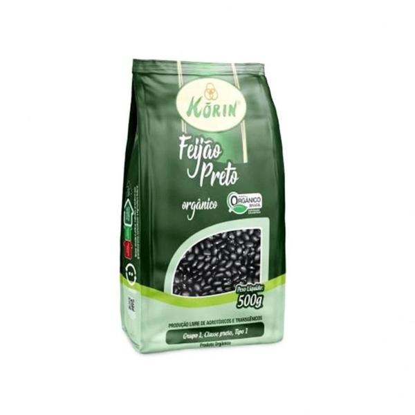 Kit 3X: Feijão Preto Orgânico Korin 500g Imagem de Kit 3X: Feijão Preto Orgânico Korin 500g
