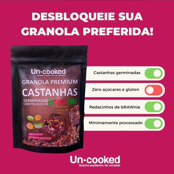 Imagem de Kit 3X Granola Castanhas Germinadas Brawnie Uncooked 250G