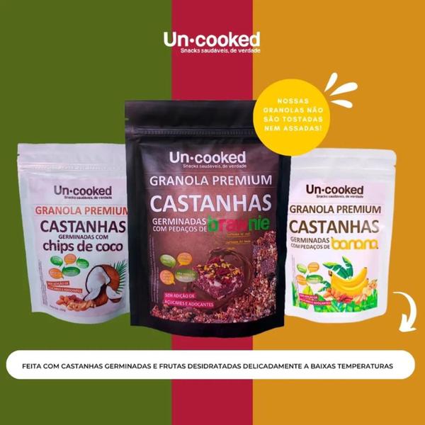 Imagem de Kit 3X Granola Castanhas Germinadas Brawnie Uncooked 250G