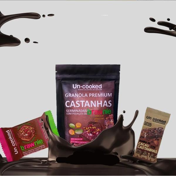 Imagem de Kit 3X Granola Castanhas Germinadas Brawnie Uncooked 250G