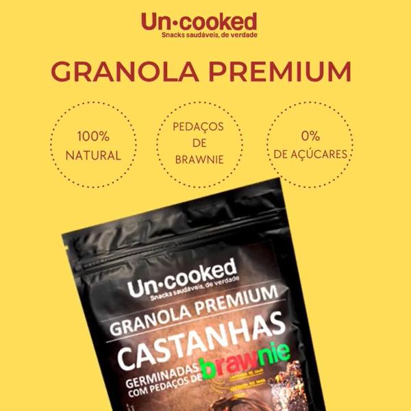 Imagem de Kit 3X Granola Castanhas Germinadas Brawnie Uncooked 250G