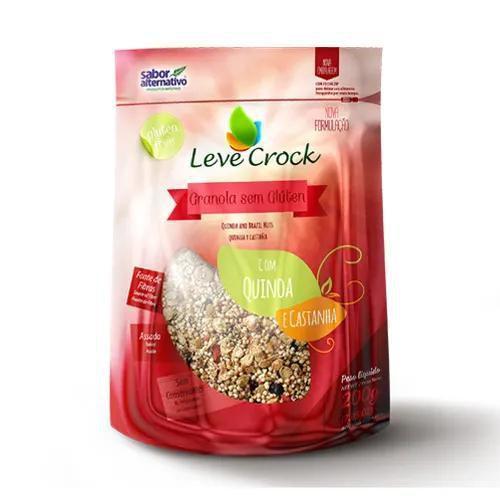 Kit 3X: Granola Quinoa/Castanha Sem Glúten Leve Crock 200G Imagem de Kit 3X: Granola Quinoa/Castanha Sem Glúten Leve Crock 200G
