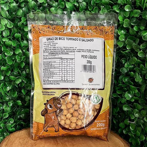 Kit 3X: Grão De Bico Torrado E Salgado Tainá Alimentos 200G Imagem de Kit 3X: Grão De Bico Torrado E Salgado Tainá Alimentos 200G