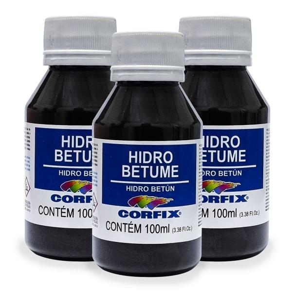 Imagem de Kit 3x Hidro Betume 100ml Corfix