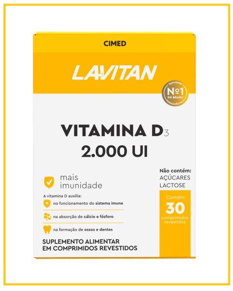 Imagem de Kit 3x Lavitan Vitamina D 2.000Ui Com 30 Comprimidos - Cimed