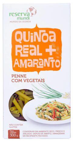 Imagem de Kit 3X: Macarrão Penne de Quinoa Tricolor Sem Glúten Reserva Mundi 300g