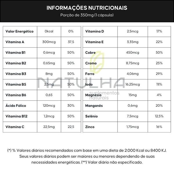 Imagem de Kit 3X Macrovit (Polivitamínico) 30 Cápsulas - Macrophytus