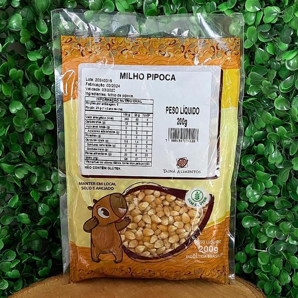 Imagem de Kit 3X: Milho de Pipoca Tainá Alimentos 200g