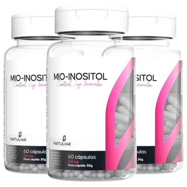 Imagem de Kit 3X Mio-Inositol Control Sop Formula 60 Cápsulas Natulha