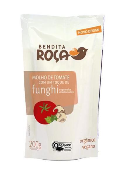 Kit 3X: Molho De Tomate Funghi Orgânico Bendita Roça 200G Imagem de Kit 3X: Molho De Tomate Funghi Orgânico Bendita Roça 200G