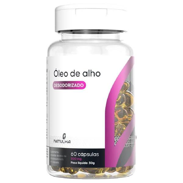 Imagem de Kit 3X Óleo Alho Desodorizado Sem Cheiro 500Mg 60 Cápsulas