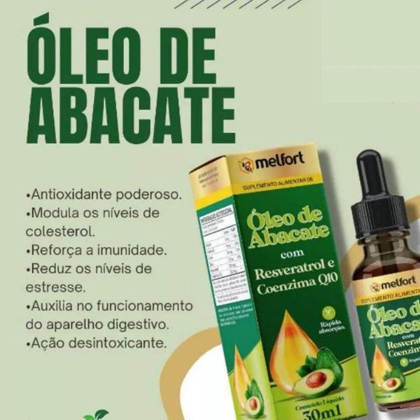 Imagem de Kit 3X Óleo De Abacate Com Resveratrol E Coenzima Q10 30Ml