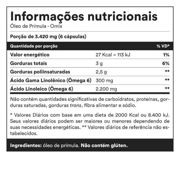 Imagem de Kit 3X Óleo De Prímula 500 Mg - 70 Cápsulas - Omix