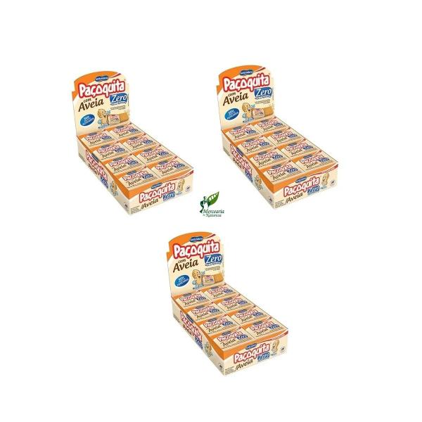 Kit 3x Paçoca Zero C/ Aveia 24un X 22g - Santa Helena Imagem de Kit 3x Paçoca Zero C/ Aveia 24un X 22g - Santa Helena