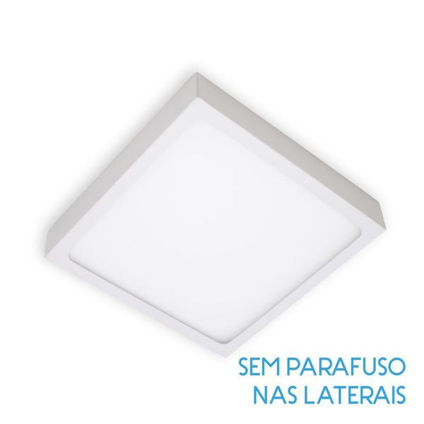 Imagem de kit 3x Painel Plafon Led 15w Luminária Sobrepor 14x14cm Branco quente 3000K St1043