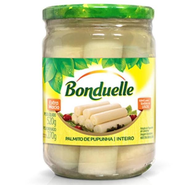 Kit 3X Palmito De Pupunha Bonduelle 520G Imagem de Kit 3X Palmito De Pupunha Bonduelle 520G