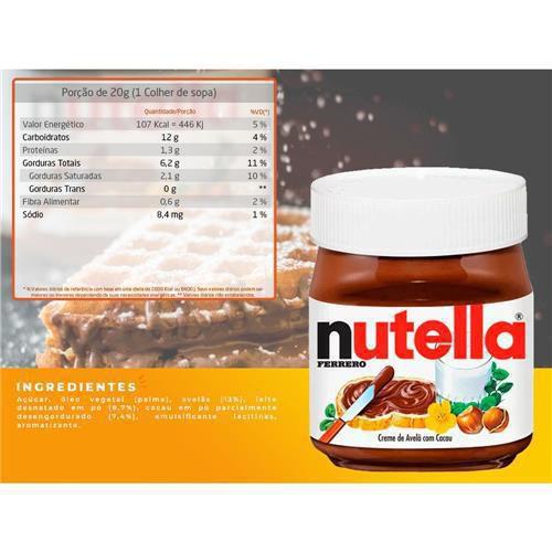 Imagem de Kit 3X Pasta De Avelã Nutella 350G