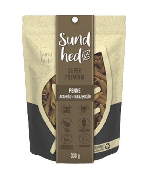 Kit 3X: Penne Açafrão/Manjericão Sem Glúten Sundhed 300G Imagem de Kit 3X: Penne Açafrão/Manjericão Sem Glúten Sundhed 300G