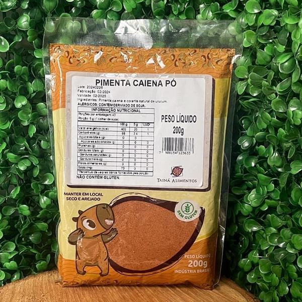 Kit 3X: Pimenta Caiena Em Pó Tainá Alimentos 200G Imagem de Kit 3X: Pimenta Caiena Em Pó Tainá Alimentos 200G