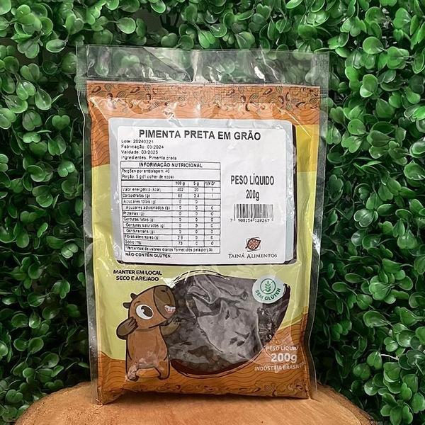 Imagem de Kit 3X: Pimenta Preta Em Grão Tainá Alimentos 200G