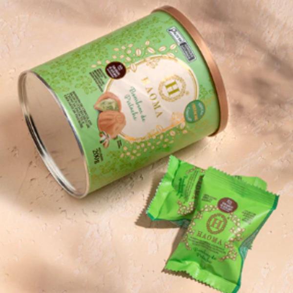 Kit 3x Pistache Haoma Bombom, Creme e Barra de Chocolate Imagem de Kit 3x Pistache Haoma Bombom, Creme e Barra de Chocolate