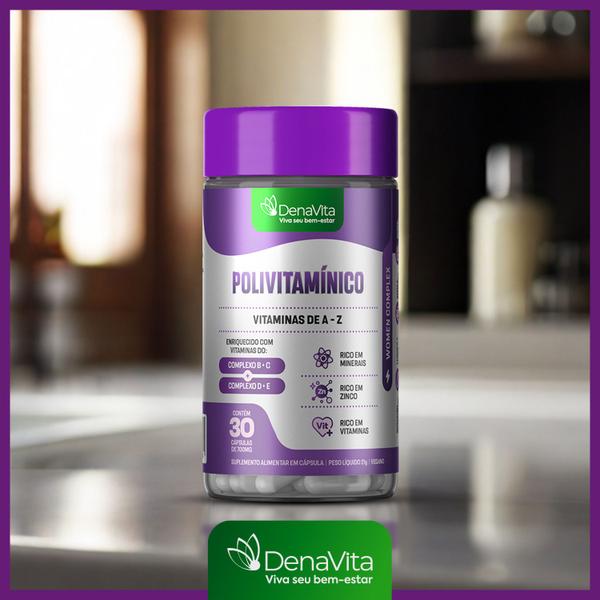 Imagem de Kit 3x Polivitamínico Vitaminas De A - Z - Multivitamínico - Denavita