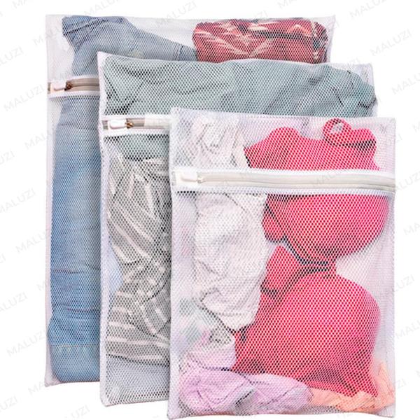 Imagem de Kit 3x Saquinho Lavar Roupa Delicada Intima Sutiã Lingerie