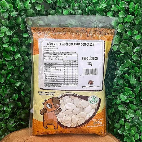 Kit 3X: Semente de Abóbora Crua com Casca Tainá Alimentos 200g Imagem de Kit 3X: Semente de Abóbora Crua com Casca Tainá Alimentos 200g