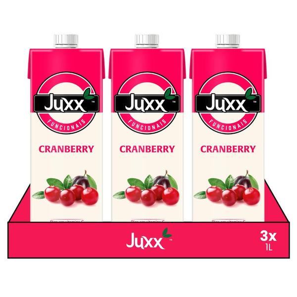 Imagem de Kit 3x Suco Cranberry Juxx 1L