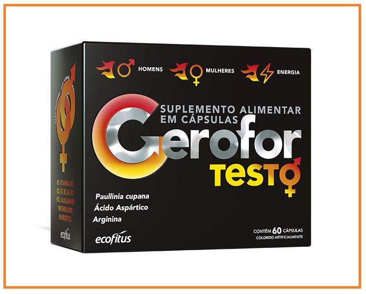 Imagem de Kit 3x Suplemento Gerofor Testo 60 Cápsulas - Ecofitus