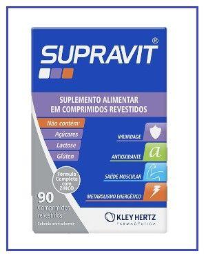 Kit 3x Supravit Com 90 Cápsulas Gelatinosas - Kley Hertz Imagem de Kit 3x Supravit Com 90 Cápsulas Gelatinosas - Kley Hertz